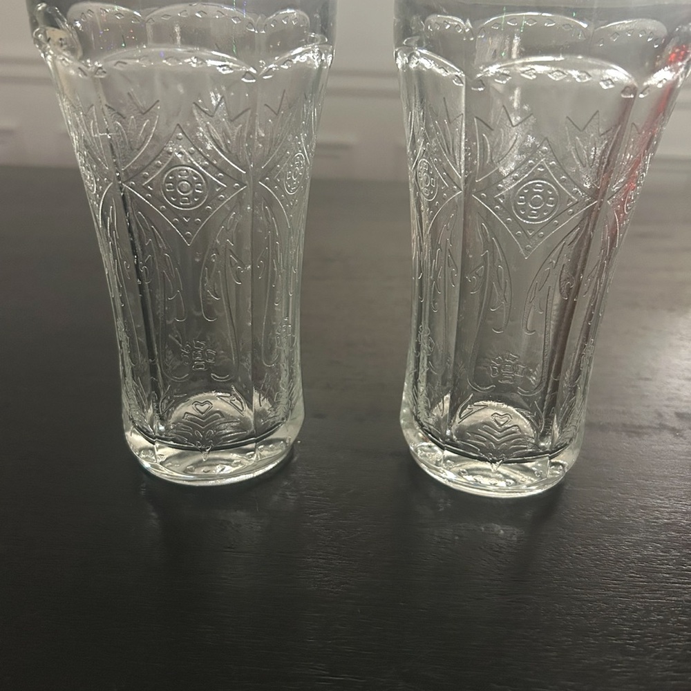 Vintage Indiana Depression Glasses. Recollection Clear.